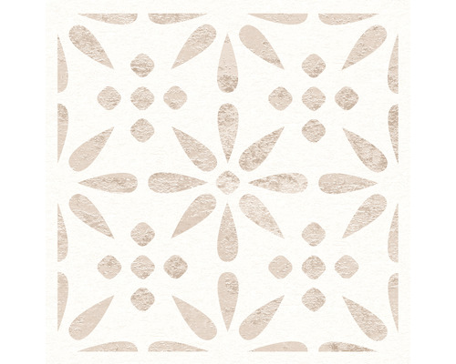Quadratische Fliese mit floralem Muster