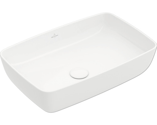 Vasque à poser Villeroy & Boch Artis 58 cm rectangulaire blanc avec revêtement 417258R1