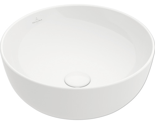 Vasque à poser Villeroy & Boch Artis 43 cm rond blanc stone avec revêtement 417943RW