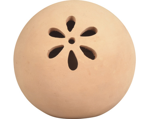 Boule de jardin avec fleur terre cuite Ø 27 cm