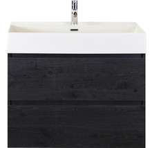 Meuble-lavabo avec deux tiroirs et robinetterie