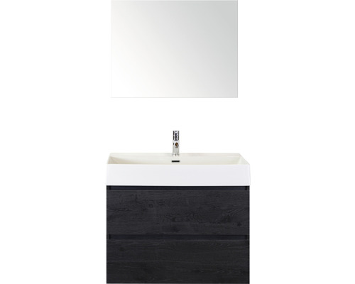 Waschtisch mit Spiegel und Unterschrank