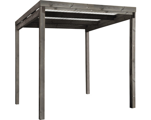 Holz Pavillon mit transparentem Dach