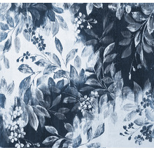 Blumenmuster Tapete mit Blättern und Blüten