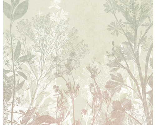 Papier peint panoramique intissé IF3-034 Healing Harvest 3 pces 300 x 250 cm Papier peint avec motif de plantes
