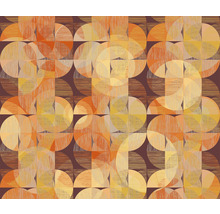 Papier peint panoramique intissé IF3-049 Seventies Swing 3 pces 300 x 250 cm