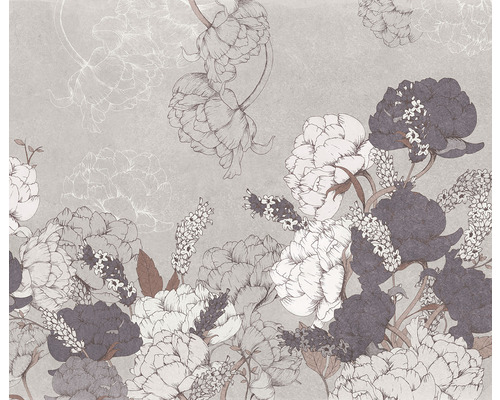 Papier peint panoramique intissé IF4-051 Infinity 2 Beautiful Bijoux 4 pces 400 x 250 cm Papier peint à fleurs avec motif floral