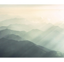 Illustration von Bergen im Nebel