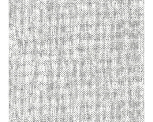 Papier peint intissé 3544-26 Attractive 2 aspect lin grossier gris Gros plan d''un tissu gris à la texture fine.