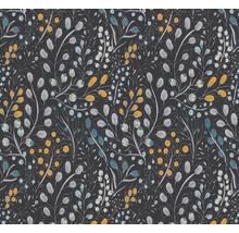 Vliestapete 38847-4 Attractive 2 Blumenranke schwarz-gelb