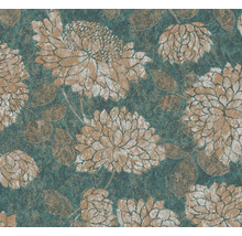 Papier peint à motif floral sur fond texturé