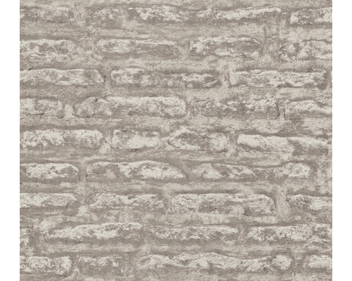 Papier peint intissé 39027-4 Attractive 2 mur en pierres gris-marron Papier peint à motif de mur en pierres