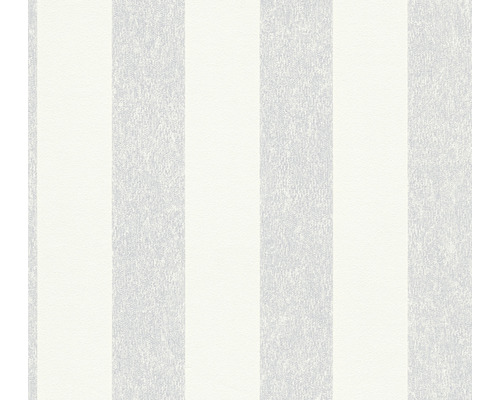 Papier peint intissé 39029-1 Attractive 2 blocs gris-blanc Papier peint à rayures