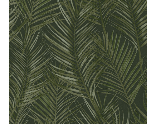 Papier peint intissé 39038-5 Attractive 2 feuilles de palmier vert foncé