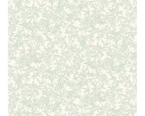 Papier peint intissé 39028-2 Attractive 2 motif feuilles vert-blanc Papier peint à motif de feuilles