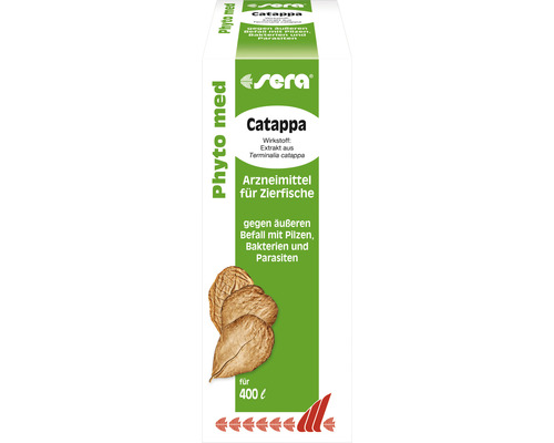 Produit pharmaceutique sera Pyto med Catappa 50 ml Sera Catappa médicament pour poissons d''ornement contre les champignons, les bactéries et les parasites
