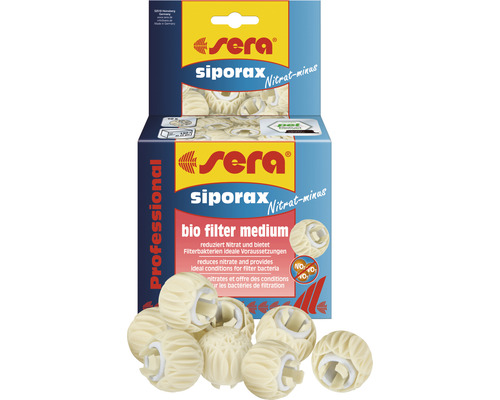 Sera Siporax Nitrat-minus Bio Filter Medium pour aquariums