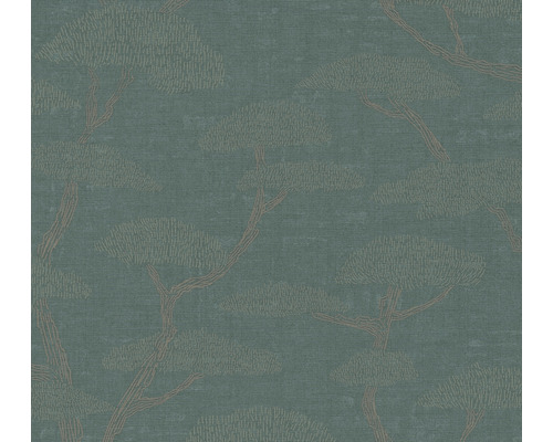 Papier peint intissé 38741-2 Nara arbres bonsaï vert beige