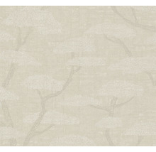 Papier peint intissé 38741-4 Nara arbres bonsaï beige gris blanc