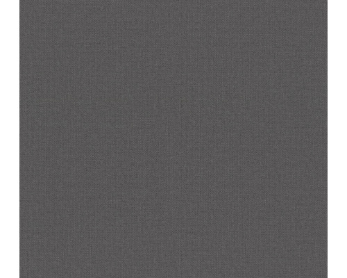 Papier peint intissé 38744-1 Nara uni aspect tissu anthracite Tissu textile