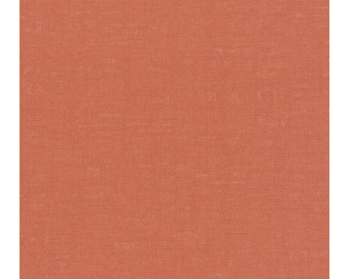 Papier peint intissé 38745-8 Nara uni aspect lin orange Papier peint textile avec une fine structure de tissage