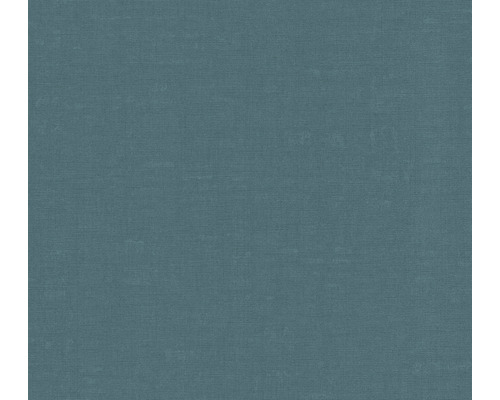 Papier peint intissé 38745-9 Nara uni aspect lin pétrole Gros plan d''un tissu