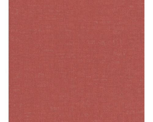 Papier peint intissé 38746-2 Nara uni aspect lin rouge Gros plan d''un papier peint textile