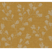 Vliestapete 38747-1 Nara Blätterranke gelbgold