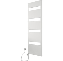 Chauffe-serviettes électrique SCHULTE Turin résistance chauffante à gauche 60,5 x 170,3 cm 600 W avec résistance chauffante 3 réglable blanc