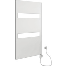 Chauffe-serviettes électrique SCHULTE Turin résistance chauffante à droite 60,5 x 114,3 cm 600 W avec résistance chauffante 3 réglable blanc