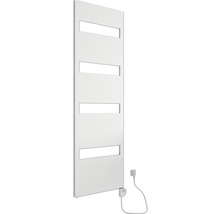 Chauffe-serviettes électrique SCHULTE Turin résistance chauffante à droite 50,5 x 170,3 cm 600 W avec résistance chauffante 3 réglable blanc