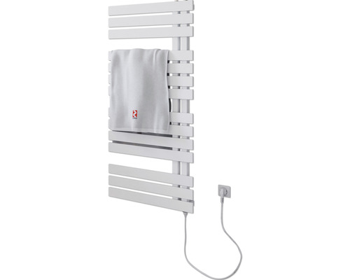 Chauffe-serviettes électrique SCHULTE Breda résistance chauffante à droite 50 x 106 cm 600 W avec fiche à contact de protection blanc