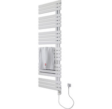 Chauffe-serviettes électrique SCHULTE Breda résistance chauffante à droite 50 x 169 cm 900 W avec résistance chauffante 3 réglable blanc