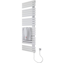 Chauffe-serviettes électrique SCHULTE Breda résistance chauffante à droite 60 x 169 cm 900 W avec fiche à contact de protection blanc