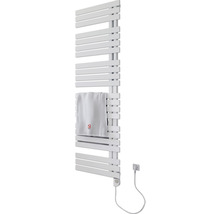 Chauffe-serviettes électrique SCHULTE Breda résistance chauffante à droite 60 x 169 cm 900 W avec résistance chauffante 3 réglable blanc