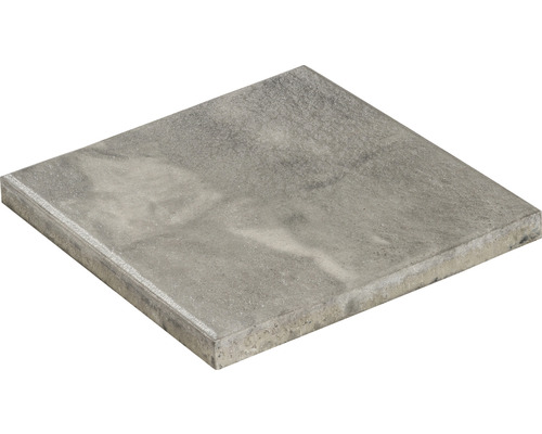 Dalle de terrasse en béton iStone Style blanc-noir 40 cm x 40 cm x 4 cm Dalle carrée en béton pour l'extérieur