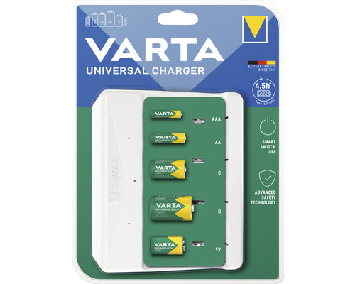 Varta batteries universelles pour AA, AAA, C, D, 9Volt