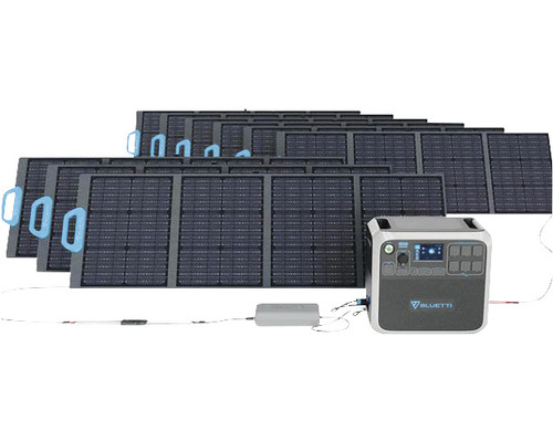 Bluetti Powerstation mit Solarpanelen