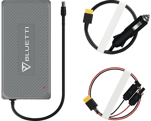 Bluetti Netzteil mit Ladekabel, Auto-Ladekabel und Solarkabel