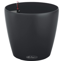 Pot de fleurs noir avec système d''irrigation