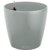 Pot de fleurs gris avec indicateur de niveau d''eau