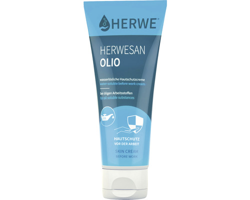 Crème protectrice pour la peau Herwe Herwesan Olio 100 ml Herwe Herwesan Olio crème de protection cutanée pour substances huileuses