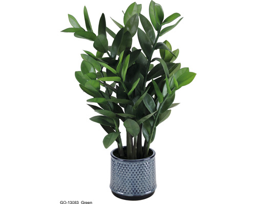 Plante artificielle Lafiora Zamioculcas zamiifolia plastique Ø 50 cm h 72 cm Plante Zamioculcas en pot