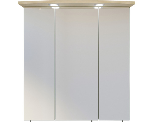 Armoire de toilette à trois portes avec éclairage