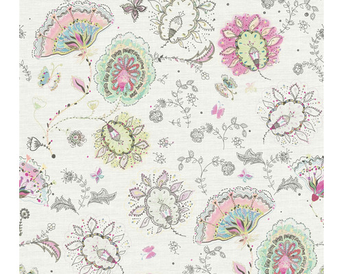 Papier peint intissé 38899-1 House of Turnowsky fleurs fantaisistes blanc Papier peint intissé 38899-1 House of Turnowsky fleurs fantaisistes blanc