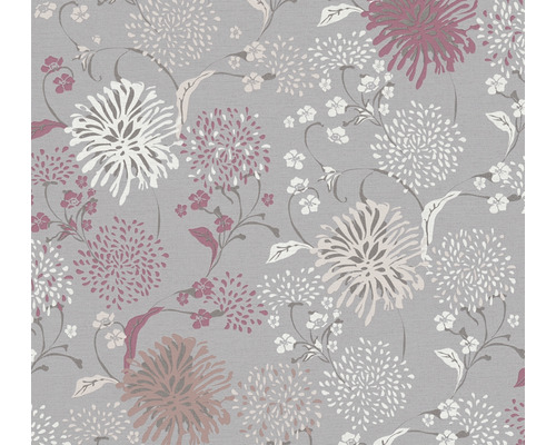 Papier peint intissé 38900-2 House of Turnowsky fleurs de pissenlit gris rouge Papier peint intissé 38900-2 House of Turnowsky fleurs de pissenlit gris rouge