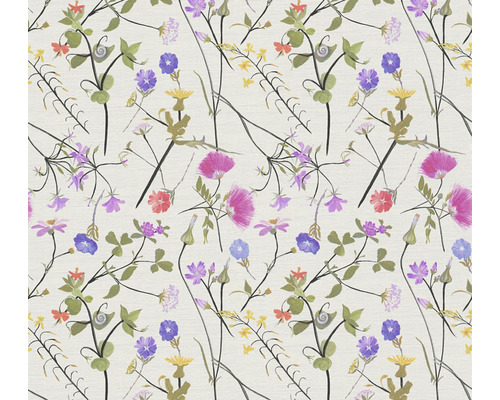 Papier peint intissé 38901-1 House of Turnowsky fleurs maison de campagne blanc multicolore