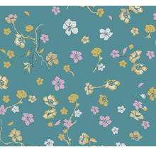 Papier peint à motif floral