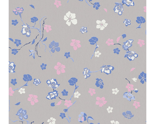 Papier peint intissé 38907-4 House of Turnowsky fleurs fantaisistes gris bleu Papier peint intissé 38907-4 House of Turnowsky fleurs fantaisistes gris bleu