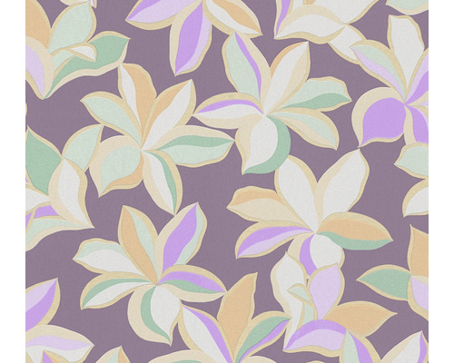 Vliestapete 38908-2 House of Turnowsky Blüten Retro lila Blumenmuster Tapete